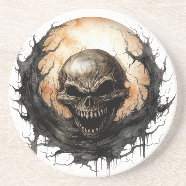 Porta-copos Quebrado além da morte (Frente)