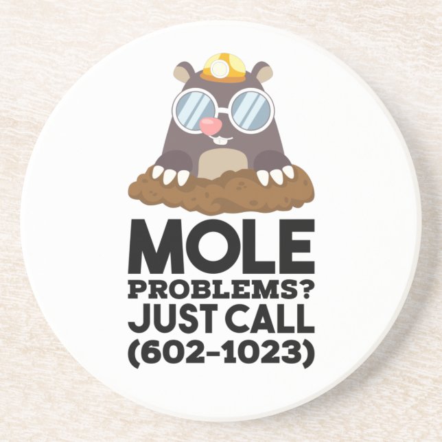 Porta-copos Química - Problemas de Mol (Frente)