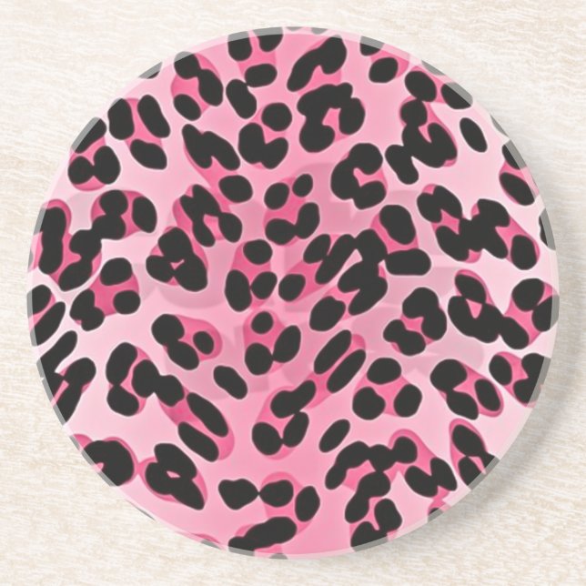 Porta-copos RAB Rockabilly Pink Cheetah Impressão (Frente)