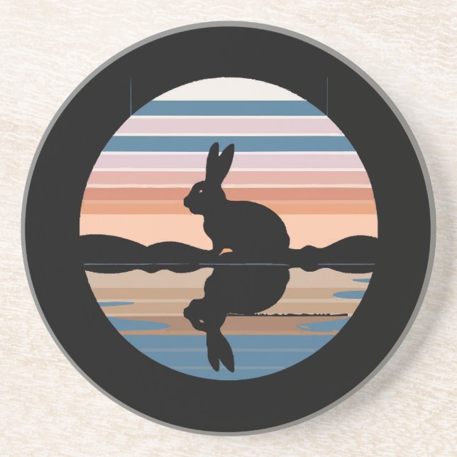 Porta-copos Rabbit Retro Sunset (Frente)