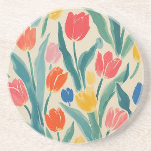 Porta-copos Radiância da Primavera das Tulipas