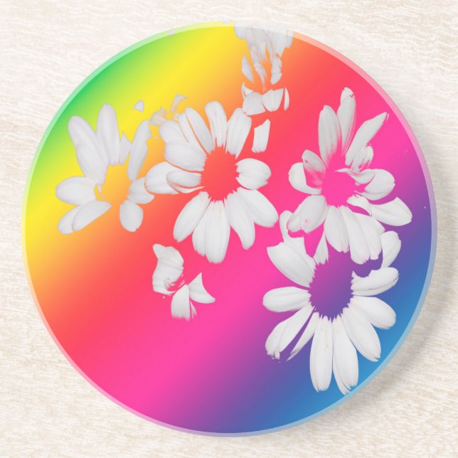 Porta-copos Rainbow daisies (Frente)