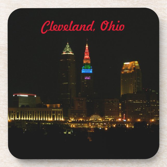 Porta copos Rainbow Tower Cleveland Ohio Drink (Frente)