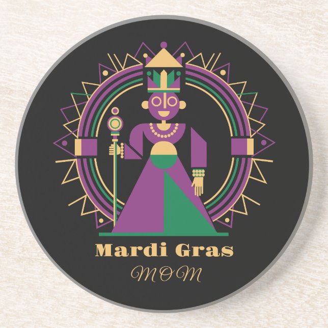 Porta-copos Rainha da Mãe do Mardi Gras 2026 (Frente)