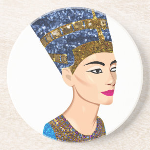 Porta-copos rainha egípcia nefertiti
