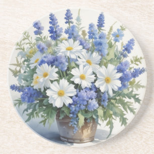 Porta-copos Ramalhete de Flores Aquarela Elegante