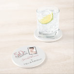 Porta-copos Rapariga 50 e Fabulosa Foto Dourada de Rosa de Ani<br><div class="desc">50 Cinzas Fabulosas Shade Birthday Photo Sandstone Porta copos. Personalize-o com seu nome e foto,  clicando no botão Personalizar. Aproveite ser fabuloso e glamouroso. @Miri Creations - Criado Apenas Para Você.</div>