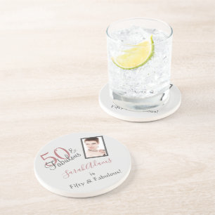 Porta-copos Rapariga 50 e Fabulosa Foto Dourada de Rosa de Ani