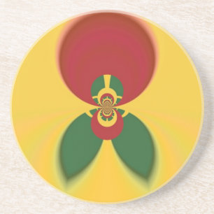 Porta-copos Rasta Colors Abstrato Art Impressão