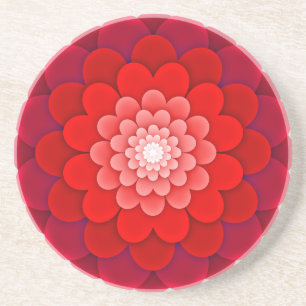 Porta-copos Red Floral Mandala-58566