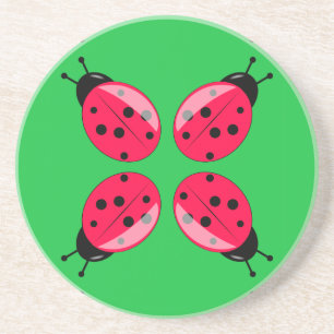 Porta-copos Red Ladybugs