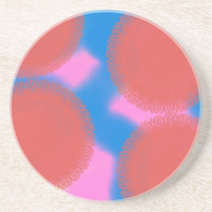 Porta-copos red pink and blue 56789 abstract art