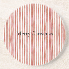 Porta-copos Red White Stripes Christmas