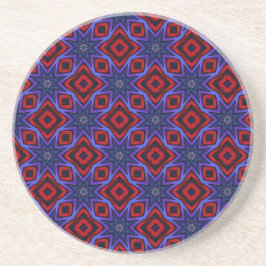 Porta-copos Red With Blue Stars