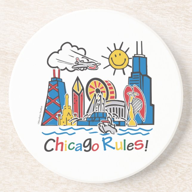 Porta-copos Regras de Chicago (Frente)