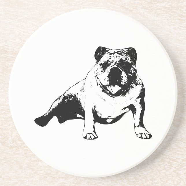 Porta-copos Relaxed Bulldog Coaster (Frente)