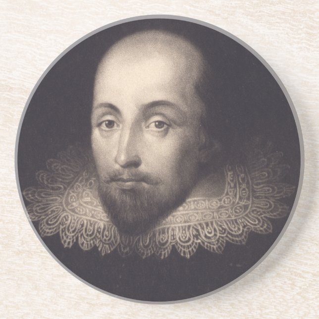porta copos "Retrato de Shakespeare" (Frente)