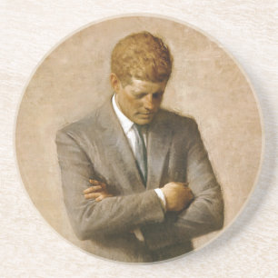 Porta-copos Retrato oficial de John F. Kennedy por Aaron