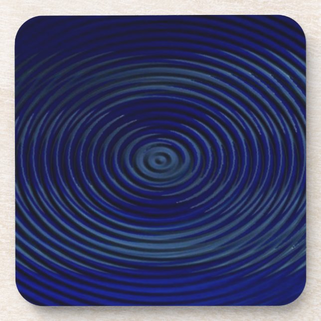 Porta copos Ripple Azul- Design 1 (Frente)