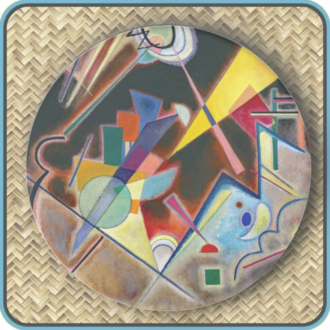 Porta-copos RODÍZIO REDONDO - "Tiefes Braun" - Kandinsky (Criador carregado)