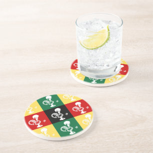 Porta-copos Rooster Português do Padrão Colorido de Barcelona