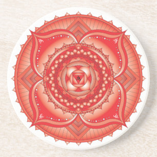 Porta copos Root Chakra Light Mandala