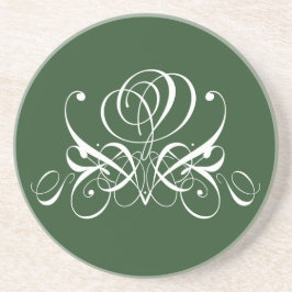 Porta-copos Rosa Branco e Verde