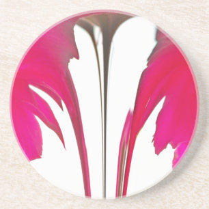 Porta-copos Rosa vermelha fantástica do chic sob o céu branco.