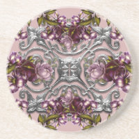 Rosas Roxas Medalha de Prata Vintage Arenito