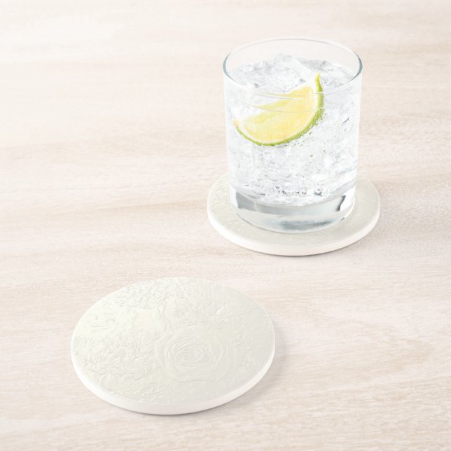 Porta-copos Rosas sutis (Lateral)