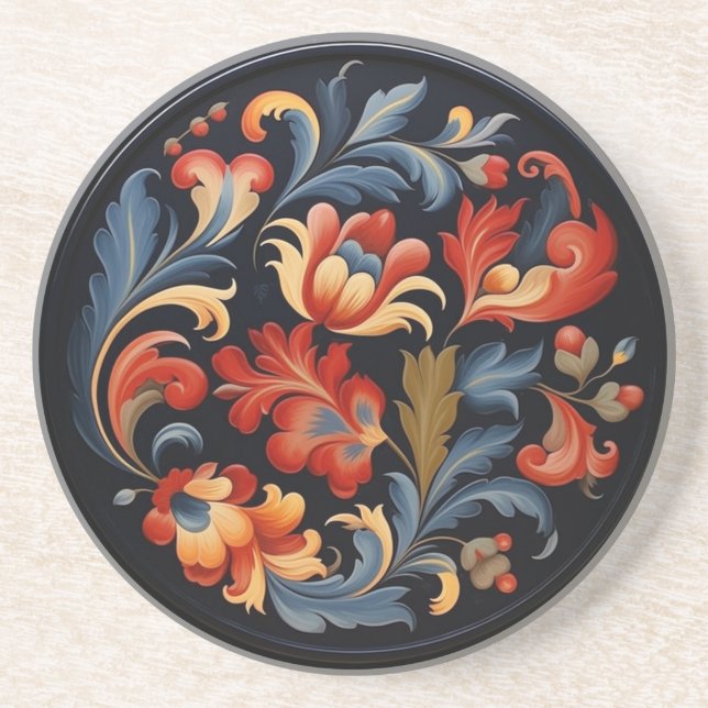 Porta-copos RosePintura Moderna 1 de 6 (Frente)