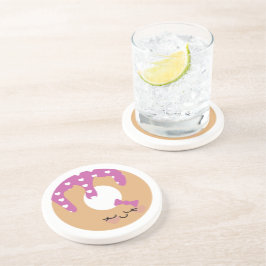 Porta-copos Rosquinha Engraçado Púrpura Rosa Púrpura