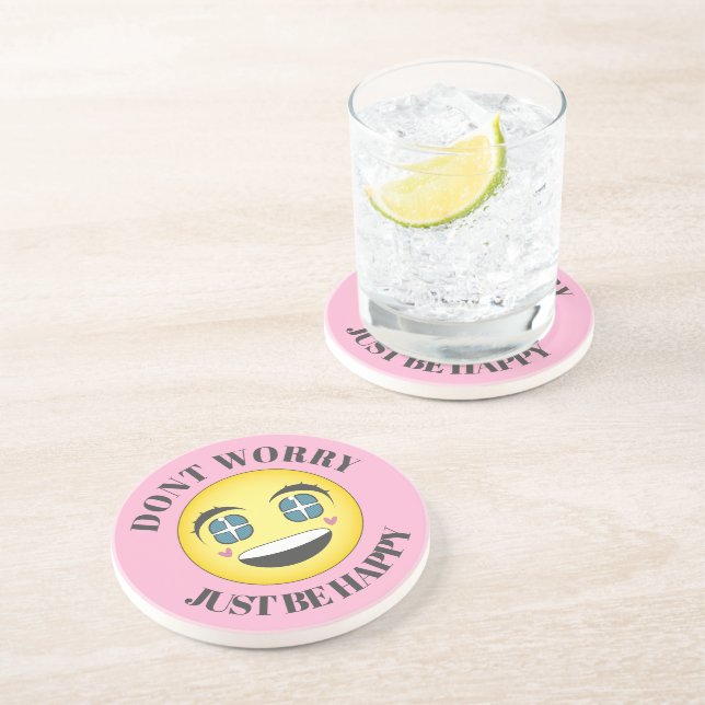 Porta-copos Rosto animado feliz (Lateral)