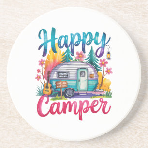 Porta-copos Roupa de Acampamento Divertida Feliz Reboque de Ca