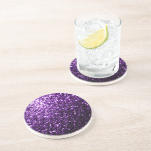 Porta-copos Roxo escuro brilho falso brilhos faiscantes