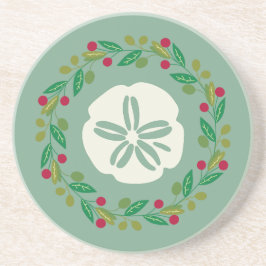 Porta-copos Rua de Natal da Seashell de Dólar