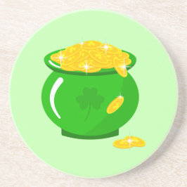 Porta-copos Rua do dia de Patrick Shamrock Pote do Dourado Nó 