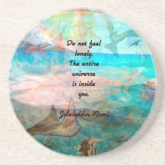 Porta-copos Rumi Inspiração Citação Sobre O Universo