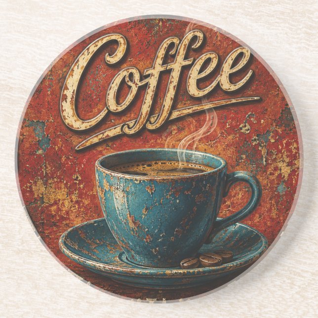 Porta-copos Rustic Coffee (Frente)