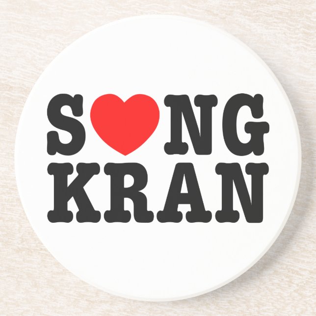 Porta-copos S ❤ NGKRAN ~ Heart Songkran (Frente)
