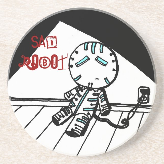Porta copos Sad Robot (Frente)