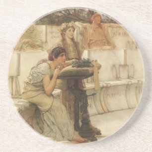 Porta-copos Sáfio e Alceu por Sir Lawrence Alma Tadema