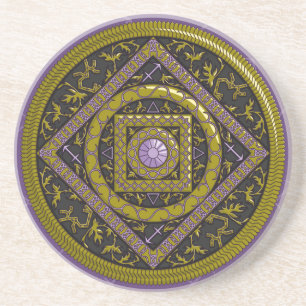 Porta copos Sagittarius Mandala
