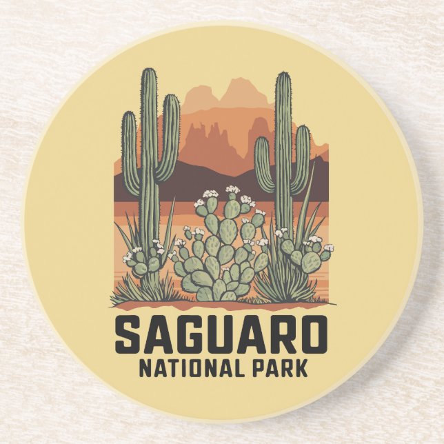 Porta-copos Saguaro National Park Cactus (Frente)