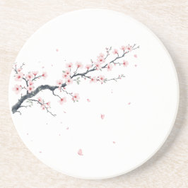 Porta-copos Sakura Cherry Blossom Branch Sandstone Coaster