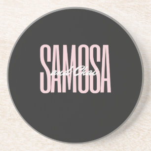 Porta-copos Samosa e camisa chai Relógio Grande