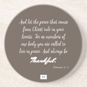 Porta copos Sandstone agradecida