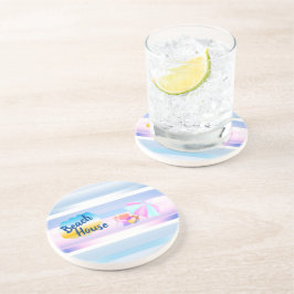 Porta copos Sandstone da Casa de Praia Azul e Rosa