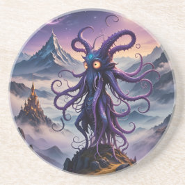 Porta copos Sandstone de Octopus no Espaço Roxo