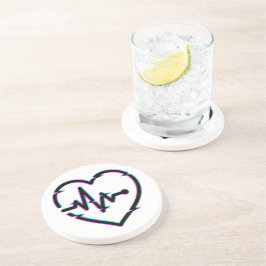 Porta copos Sandstone de Verificação Cardíaca